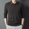 Men's Luxury Wool Sweater - Autumn/Winter Warm Casual Knit Shirt with Velvet Collar
