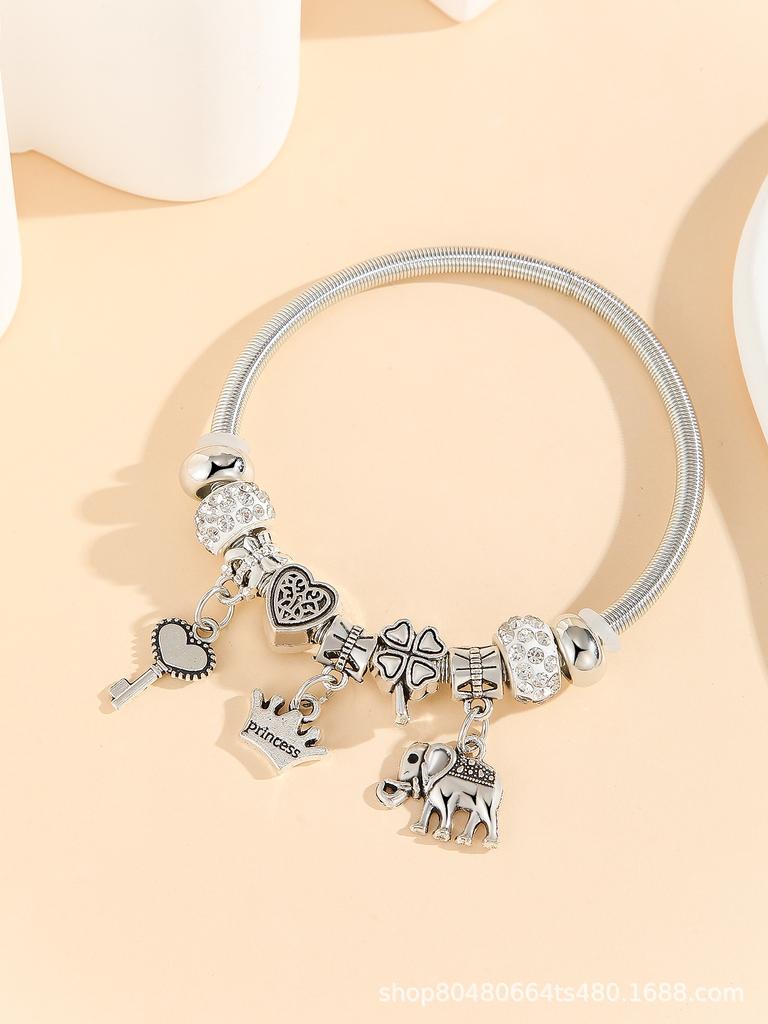 Fashion Multi-Element Rhinestone Beaded DIY Bracelet Jewelry