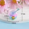 10pcs Cartoon Mini Luminous Ornament Creative Night Light Gradient Honey Jar DIY Glowing Pendant Accessories Doll House Decor