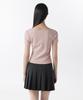 MUSINSA STANDARD WOMAN Women'S Slim Square Neck T-Shirt [Desert Pink]