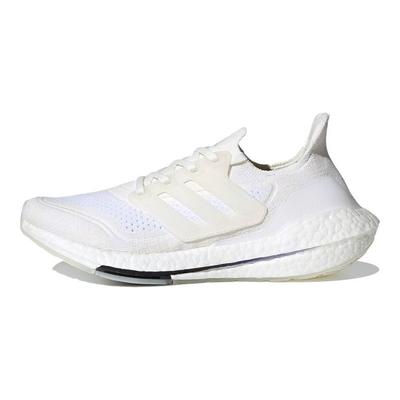 UltraBoost 21 Primeblue Nicht gefärbt Weiß Damen Sneaker Creme Core-Weiß Creme-Weiß FX7730