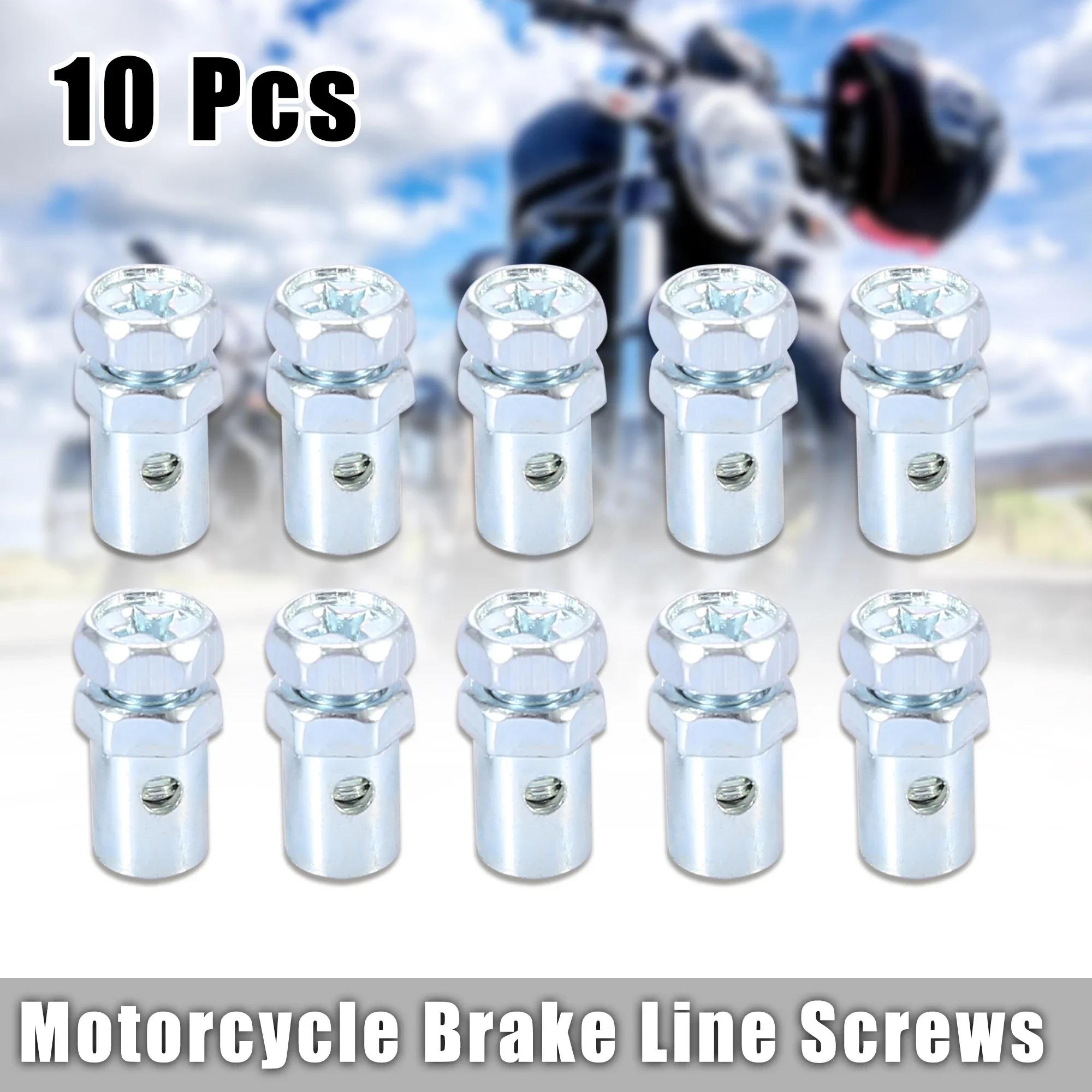 

Universal 2/10Pcs Ucket Silver Tone Thread Dia Brake Cable Wire Solderless Nipple Screw for Motorcycle 10pcs
