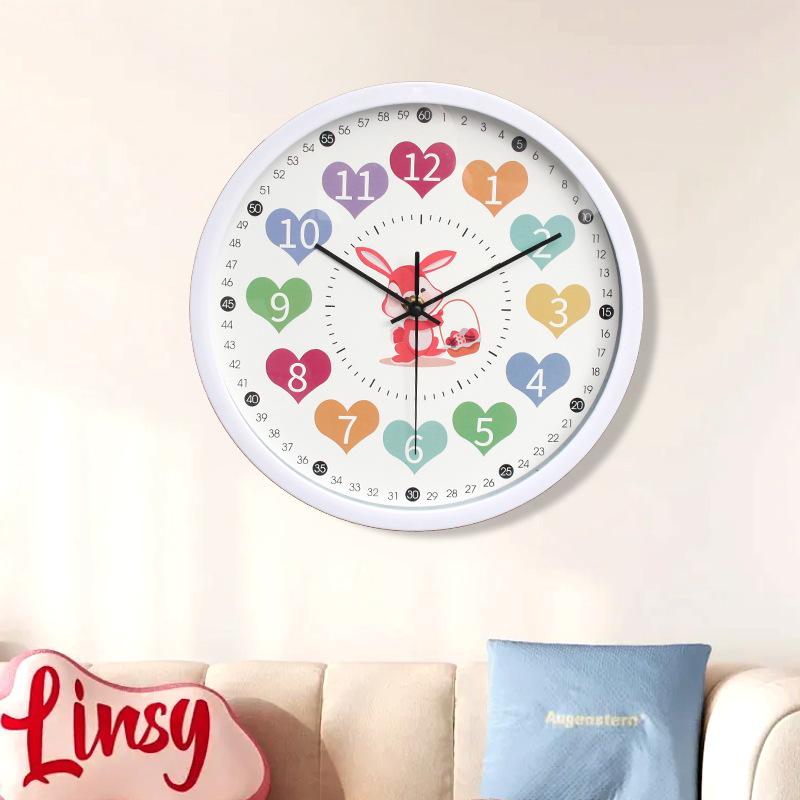 Wall Clock Fashion Macaron Wall Clock Colorful Clock Creative Cute Simple Small Fresh Clock