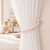 1 Pair Boho Style Braid Curtain Straps Fashion Curtain Buckle Magnetic Curtain Tieback  Decoration