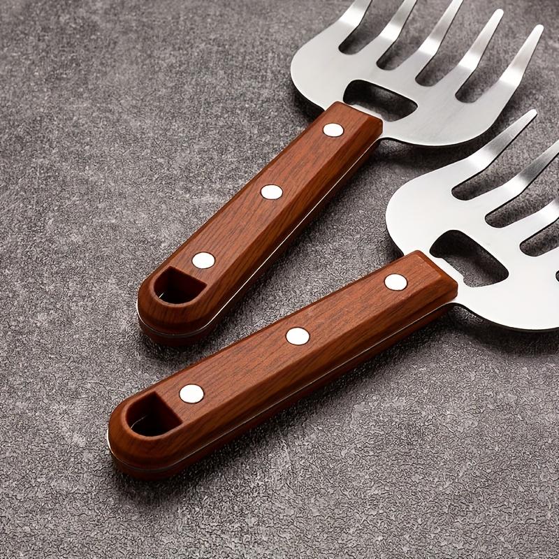1pc Stainless Steel Bear Claw Meat Fork, Long Handle BBQ Fork, Food Safety Multi Purpose Meat Tearing Tool for Barbecue and Outdoor Cooking