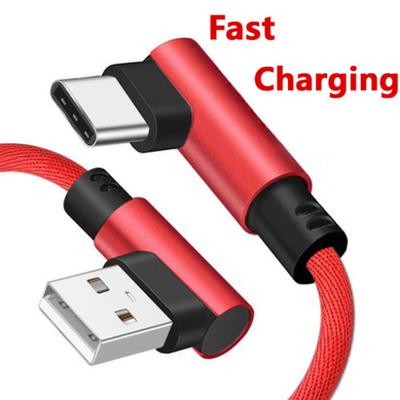 90stupňový USB typ C pro rychlý nabíjecí datový kabel Samsung XiaoMi HuaWei