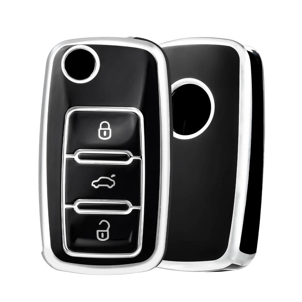 360° Protection Car Key Case Shell For Volkswagen VW Polo Tiguan Passat B5 B6 B7 Golf 5 EOS Scirocco Jetta MK6 Octavia Skoda A5