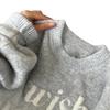 Women's Grey Retro Jacquard Sweater - Autumn/Winter Loose Fit, Soft Knit, Round Neck, Lazy Style.