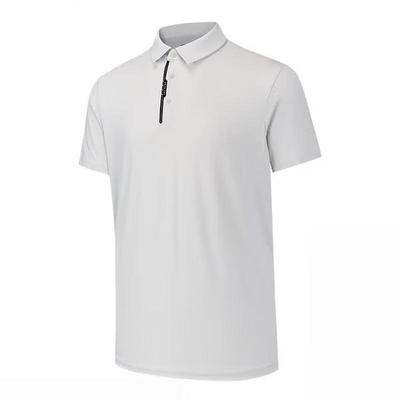 Polo da uomo a maniche corte in seta ghiaccio