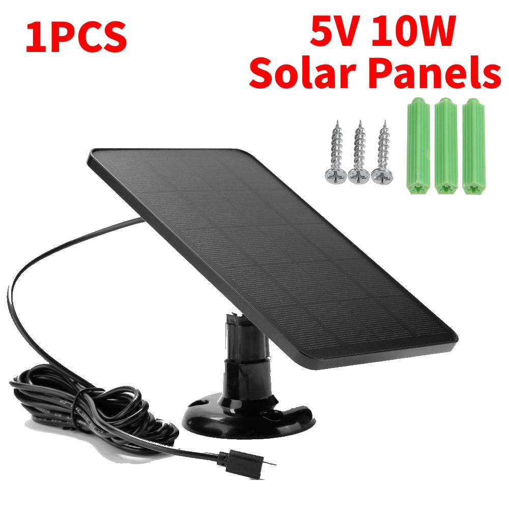 20W 5V Panele Słoneczne Przenośna Ładowarka Słoneczna Micro USB Wodoodporny Power Bank Regulowany Stojak 360° Zasilanie Kamery Bezpieczeństwa