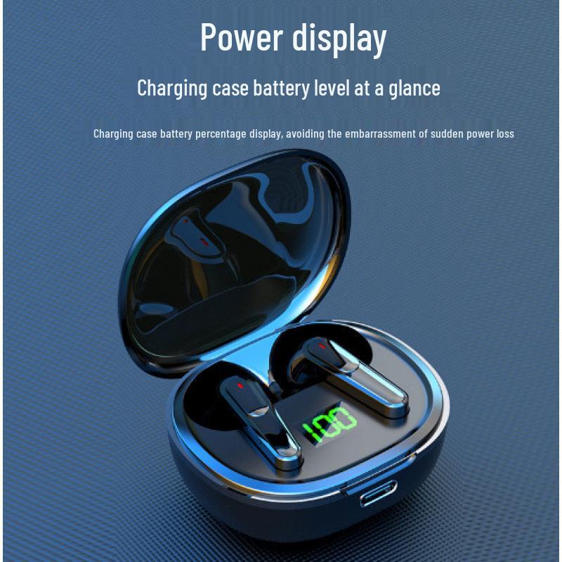 Fones de Ouvido Bluetooth 5.0 TWS com Display Digital, Cancelamento de Ruído ENC, Modelo PRO50