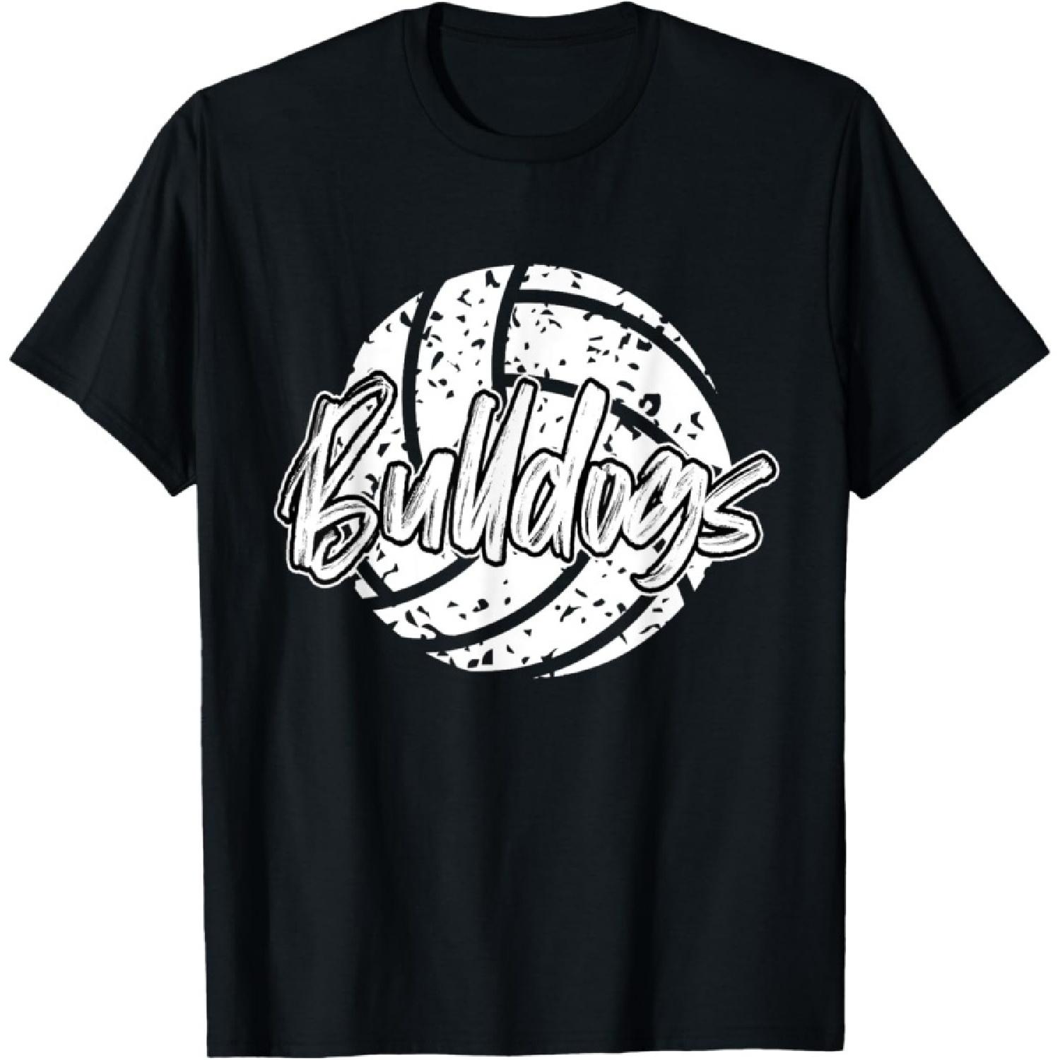 Футболка для фанатов школьной волейбольной команды «Булдоги», дух команды S