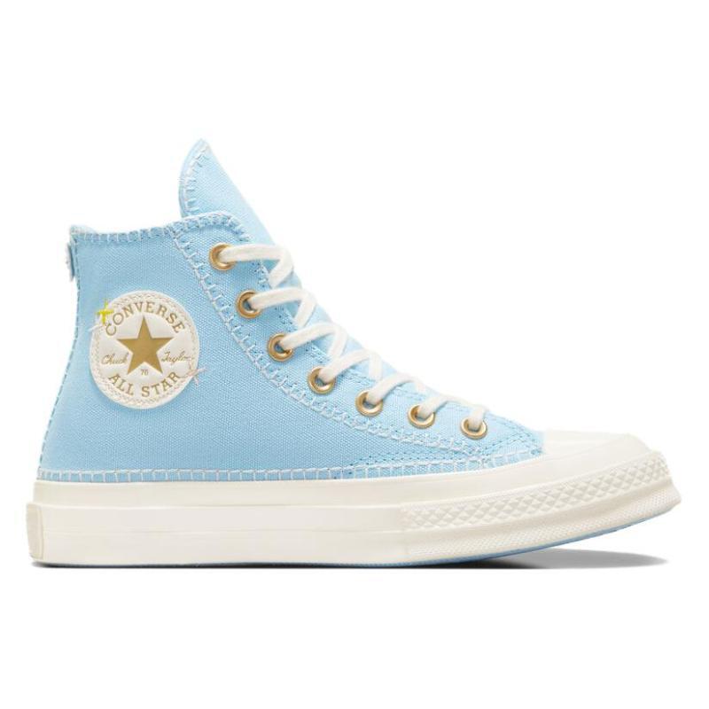 Converse Chuck 70 Comfortable & Stylish High-Top Espadrilles Unisex Blue & White Gold