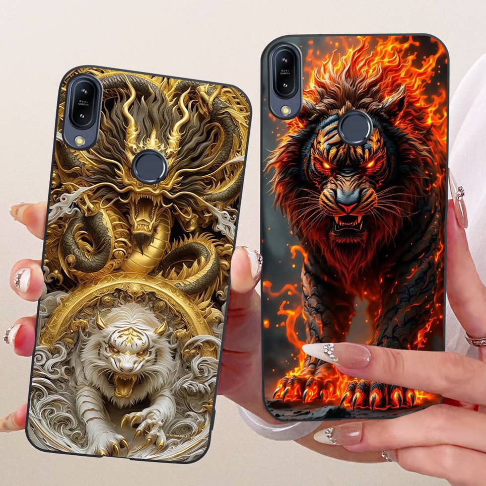 Cartoon Cat Dragon Painting Casing For ASUS Zenfone Max Pro (M1) ZB555KL ZB556KL ZB601KL ZB602KL Cover Soft Silicone Phone Case
