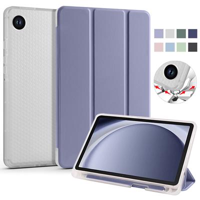 Pentru husa Samsung Galaxy Tab A9 Plus cu suport pentru creion Husa pliabila din piele PU din spate moale, rezistenta la socuri, pentru husa Galaxy Tab A9 A9 Plus
