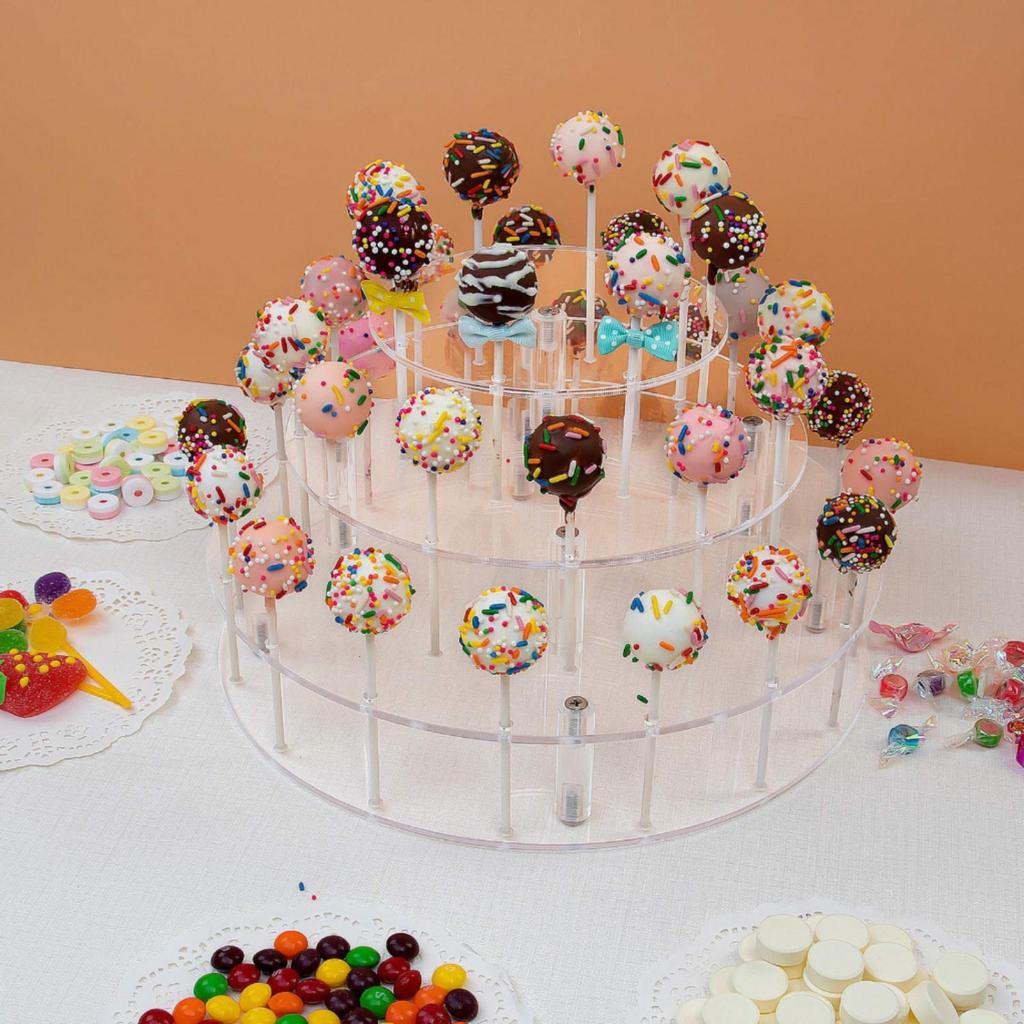 Tiered Sucker Holder with 36 Holes Detachable for Parties, Celebration Events