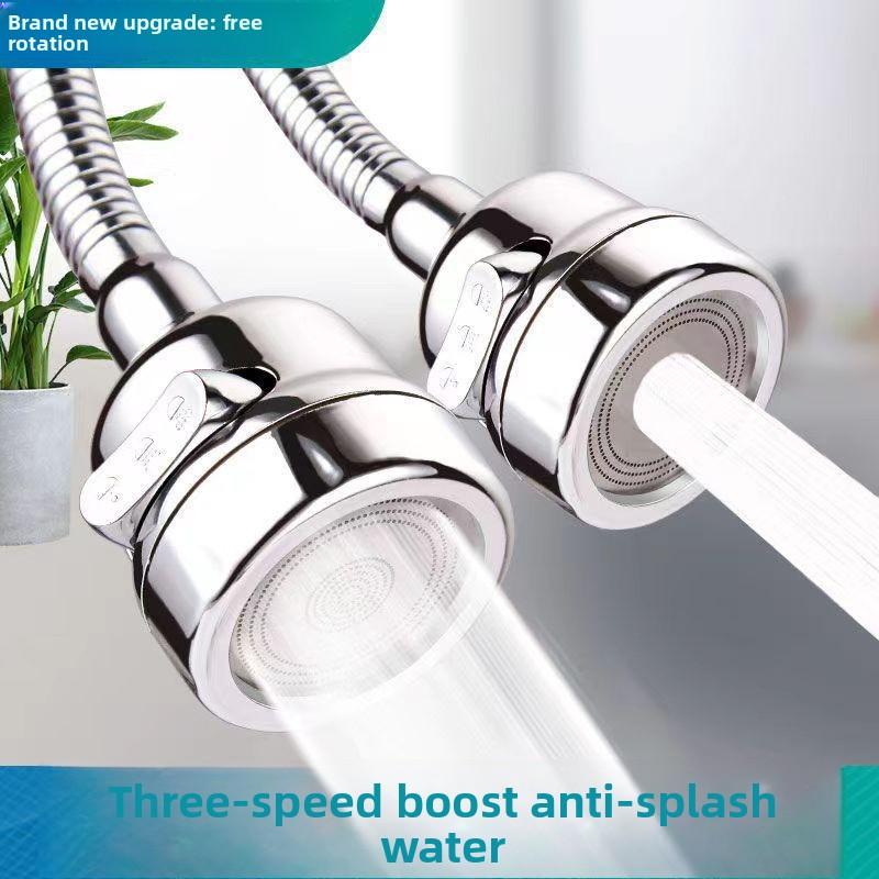 Kitchen Sink Pressurized Faucet, Two-speed and Three-speed Anti-splash Water Wonder, Universal Extension Device for Dishwashing Nozzle