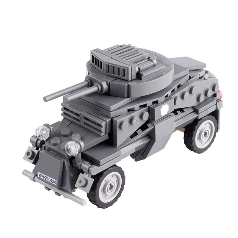 MOC Military Tank Series Building Blocks Army Soldier Figures Vehicle Special Force Armored US Car Cannon Truck Bricks Toys Gift