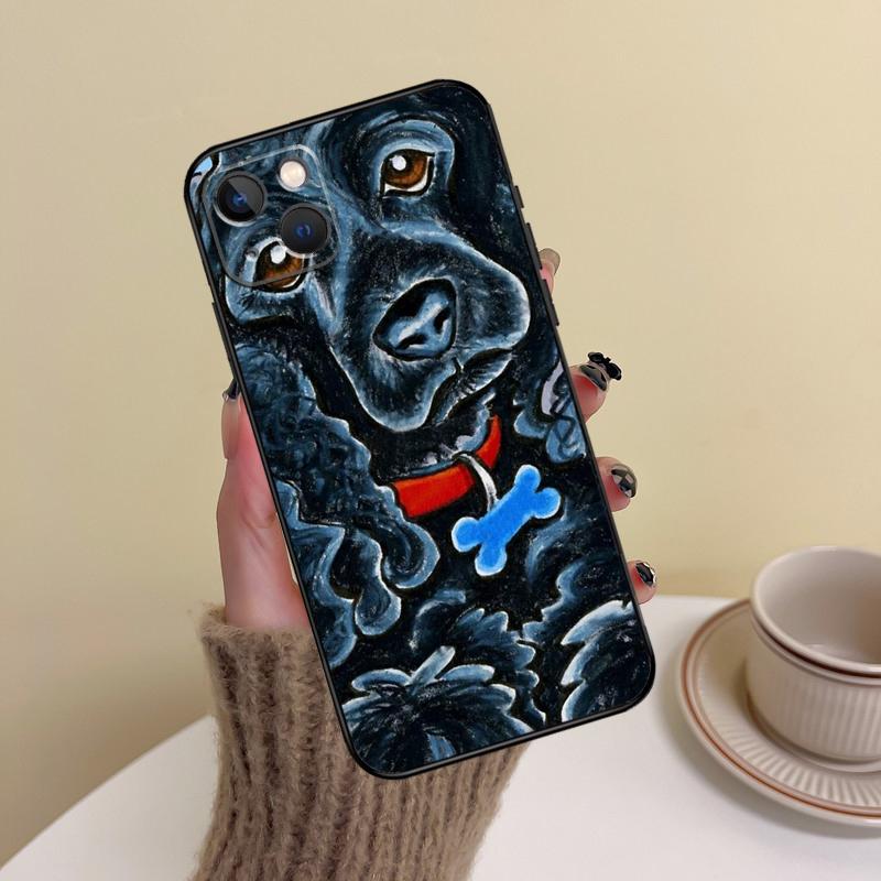 Cartoon Cocker Spaniel Handyhülle Für iPhone 16 Pro Max 14 13 12 11 15 17 Pro Max mini Plus 16e 17 Air Cover Funda