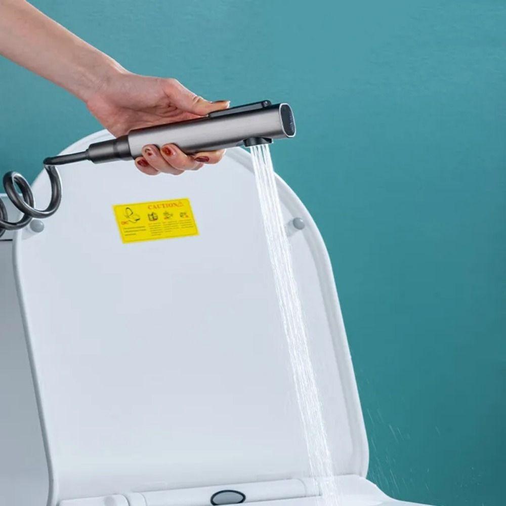 Flexible Hose Handheld Bidet Sprayer High Pressure Baby Diaper Cleaner Toilet Sprayer Heads  Baby