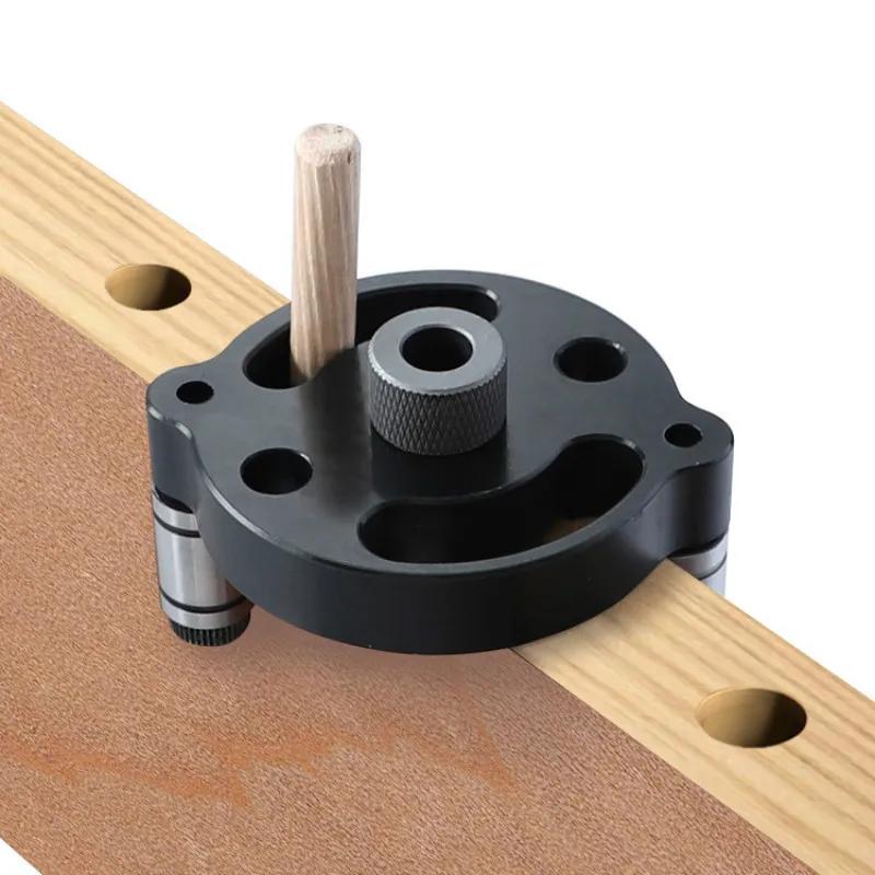 6/8/10mm Vertical Pocket Hole Jig Self Centering Dowelling Jig Hole Puncher Locator Drill Guide for Woodworking Carpentry Tools