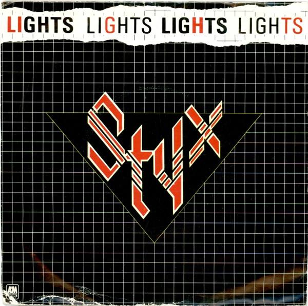 

7-дюймовая пластинка STYX Lights AMS7528 AM 1979 UK Rock Б/у