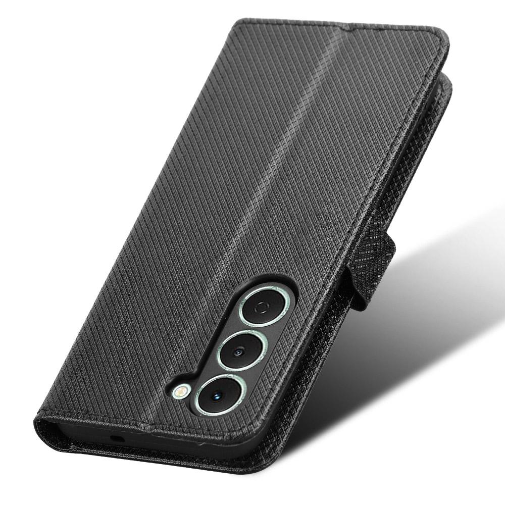 For TECNO Spark 40 Pro 4G Leather Wallet Case with Strap Diamond Texture Phone Cover
