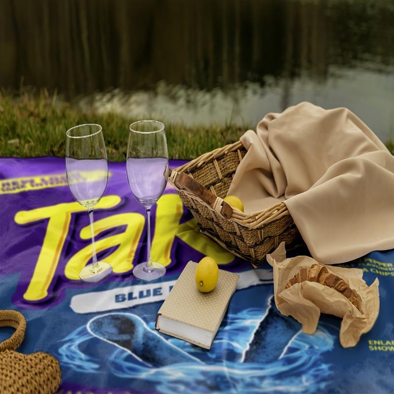 Soft Cozy Takis Pattern Flannel Blanket Versatile, and Warm for Nap Office School Retro Home Picnic Travel and Gift Blankets