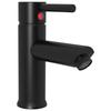 VidaXL Robinet de lavabo de salle de bain Noir 130x176 mm