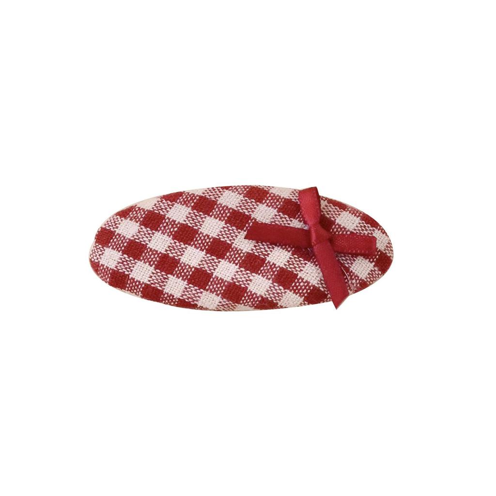 Children's Korean Plaid Bow Hair Clip - Damage-Free Accessory for Girls