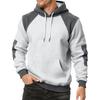Men's Colorblock Sweatshirt Hoodie Men's Sports Large Size Casual Sweatshirt