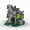 Turn de observație arhitectural MOC model castel - set de jucării cu piese de construcție de particule mici cu 377 de piese - potrivit pentru toți ent