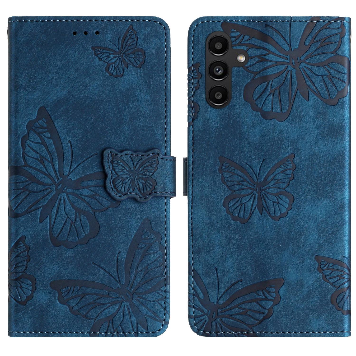 

For Samsung Galaxy A17 5G/A17 4G/A26 5G Case Butterfly Design Flip Wallet Leather Phone Cover Skin-Touch E