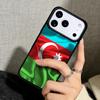 Capa Case for iPhone 17 Air 16 Pro Max 15 Plus 11 13 Mini 14 12 Back Phone Cover Azerbaijan Flag print