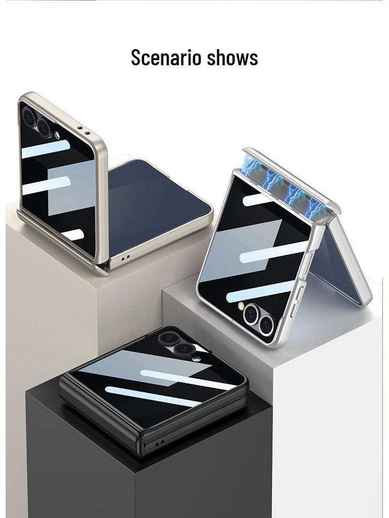 Samsung Z Flip7 Anti-Peep Full Coverage Magnetic Case with Foldable Screen Hinge Protection