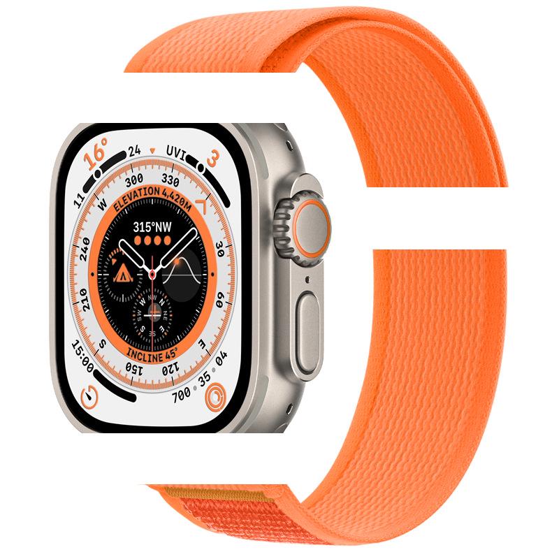Apple Watch Ultra 10/9 Nylon Woven Velcro Trail Loop Strap