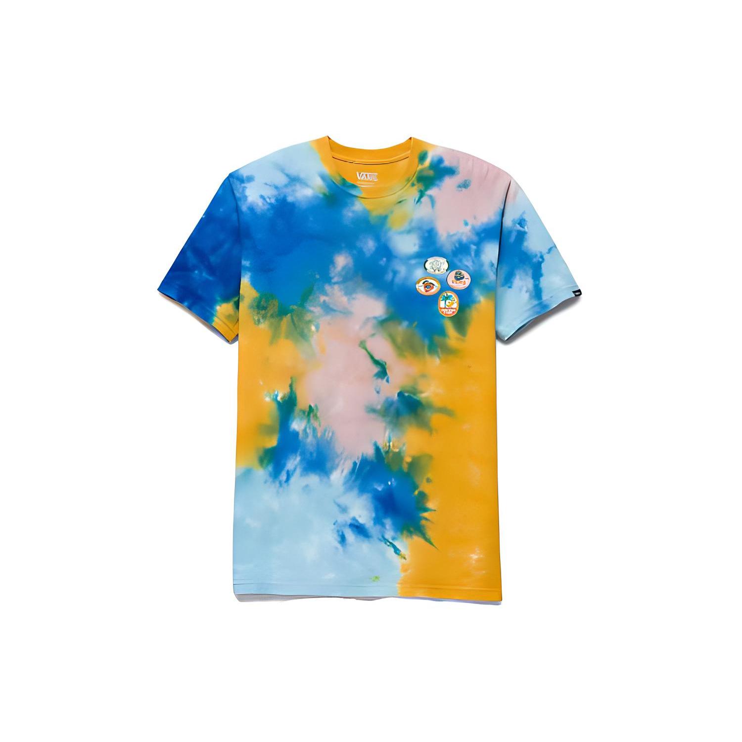 Vans T Shirts Unisex Blue Crew Neck Moderate Straight Fit VN0006DQBVP M