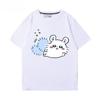 Chiikawa Japanese Cartoon Graphic T‑Shirt, Men Women Couple Casual Summer Short‑Sleeve Oversized Harajuku Streetwear Gift Top