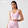 Lu Same Sports Vest Women's Summer Thin Semi-Fixed Cup Nude Feel Shaping Yoga Intimates U-Shaped Yoga Vest