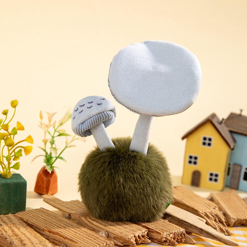 Creative Enoki Bamboo Fungus Plush Mushroom Toy | Wild Mushroom Doll Ornament for Children and Girls Gift