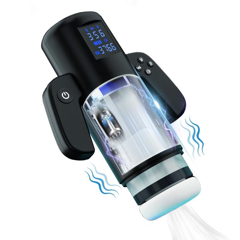 2025 New Automatic Masturbator Cup 18+ for Men Telescopic Heating Sucking Masturbation Game Cup with Handles Male Electric Sex Toys Adult