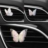 Colorful Butterflies Car Vent Aromatherapy Diffuser Plaster Floral Air Freshener Ornament Car Aromatherapy Accessories Interior