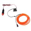 DC 12V Orange Light Glowing Wire Car Vehicle Cold Light   Cigarette Lighter Drive(2 Meters)