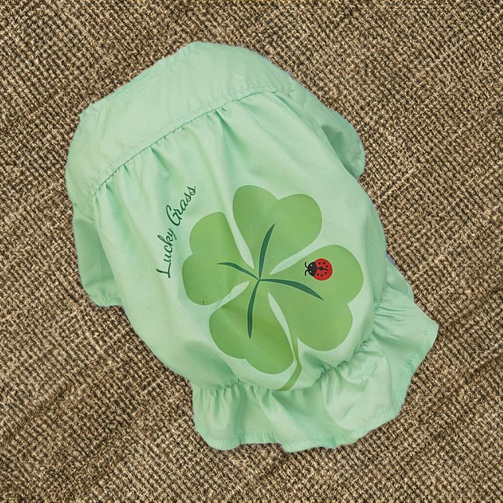 Pet Clothes Coat St. Patrick's Day Dog Cat Irish Spring Summer Clover Green Festival