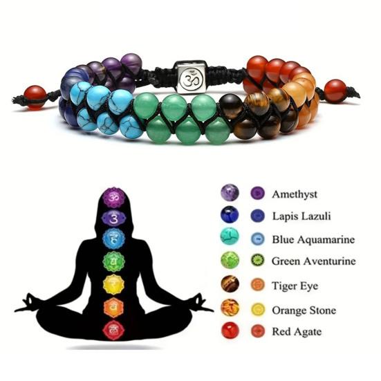 Braided Bracelet Bohemia Style Colorful Handmade Design Adjustable Size Bracelet Symbolic Meaning Wristband