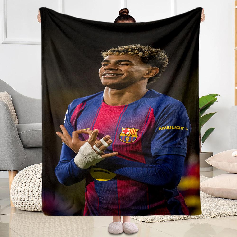 Lamine Yamal's World Cup Champion Celebration Blanket Ultra-Soft Perfect for Couch Sofa Office for All Occasions Warmthful Decor Birthday Christmas Gi