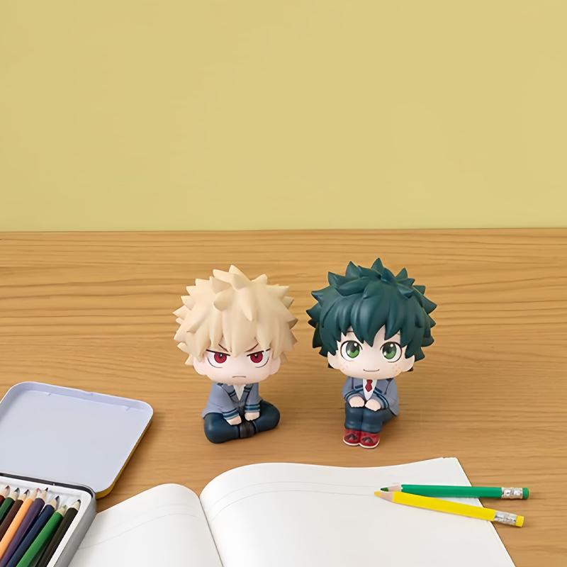My Hero Academia Actionfiguren-Set - Midoriya Izuku Bakugo Katsuki & Todoroki So Anime Sammlerstücke für Geschenke