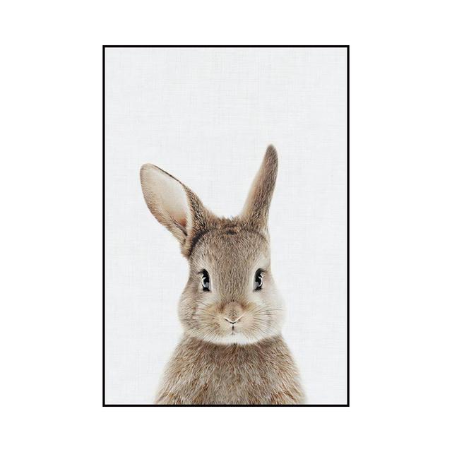 Cute Little Animal Children's Room Enlightenment Wall Art Poster Modern Home Decoration Oil Painting Mural Printmaking