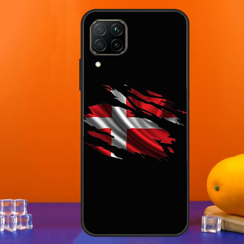 Denmark Flag For Huawei Nova 9 10 SE 5T 12i 12s 11i Y91 Y90 Y60 Y70 Y72 Y61 P60 Pro P20 P40 P30 Lite Case