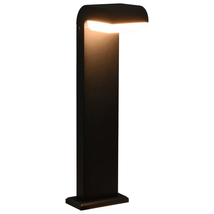 VidaXL Lampe LED d'Extérieur Ovale Borne d'Eclairage de Jardin Luminaire de Chemin Lampe d'Allée Luminaire de Terrasse Patio 45653